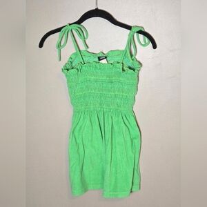 Vintage Y2K Vanity Terry‎ Cloth Tie Straps Boho Beachcore Top, Medium